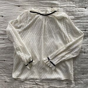 Gap Lace White Blouse Large